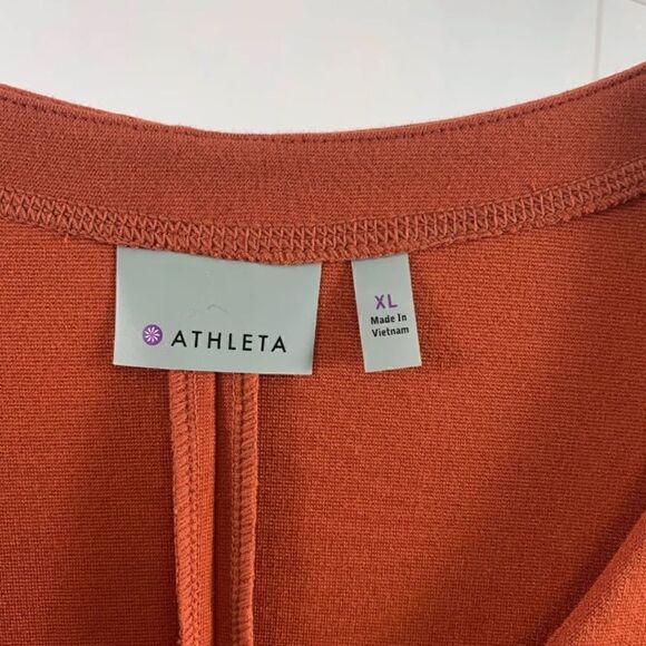 Athena Dress long sleeve Celebration zippers pockets V neck pullover orange Var - Picture 11 of 16